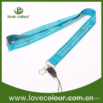 Silk screen polyester business card holder lanyard